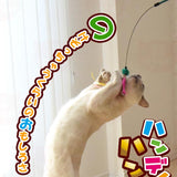 Petz Route Cat Teaser with Feathers & Ribbon - Green