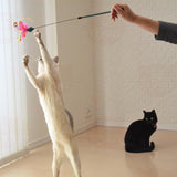 Petz Route Cat Teaser with Feathers & Ribbon - Green