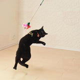 Petz Route Cat Teaser with Feathers & Ribbon - Orange