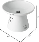 Necoichi "Shallow-Wide" Whisker Relief Elevated Cat Food Bowl