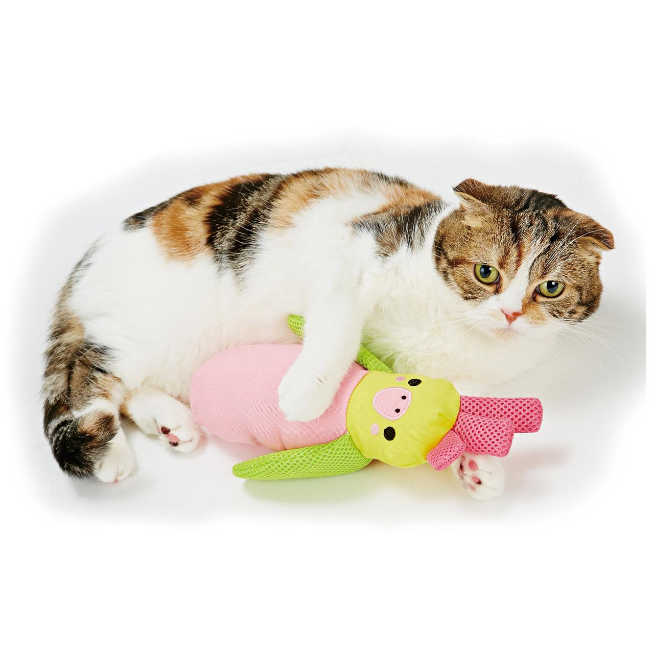 Petio Dental Care Parrot Kicking Toy (with Catnip) - Cats1stUK