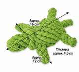 Petio AddMate "Verde Tartaruga" Dental Rope Turtle 3-in-1 Interactive Tug & Nosework Toy