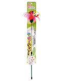 Petz Route Cat Teaser with Feathers & Ribbon - green