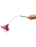 Petz Route Cat Teaser with Feathers & Ribbon - Green