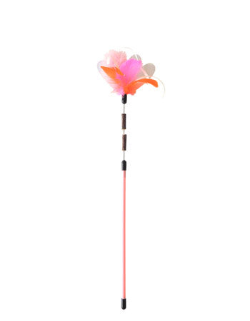 Petz Route Catnip Teaser Toy with Feather - pink