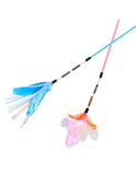 Petz Route Catnip Teaser Toy with Feather - Blue