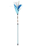 Petz Route Catnip Teaser Toy with Feather - blue