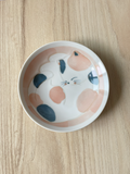 Sleeping Cat Sauce Plate - Orange