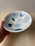 Sleeping Cat Medium Side Dish Plate - Blue