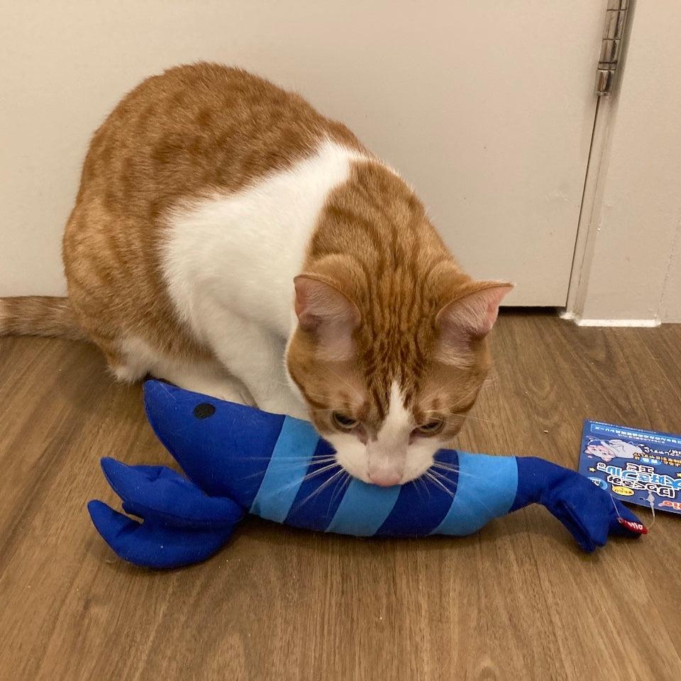 Petio Lobster Catnip Kicking Toy (Blue Toy Range) - Cats1stUK