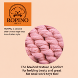 Petio AddMate "Rosa Coniglio" Dental Rope Rabbit 3-1 in Interactive Tug & Nosework Toy