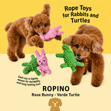 Petio AddMate "Rosa Coniglio" Dental Rope Rabbit 3-1 in Interactive Tug & Nosework Toy