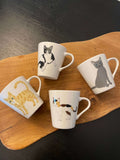 Hand Painted Mugs - Calico Cat Mi