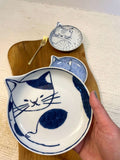 Hasami Ware Bicolour Cat Medium Plate