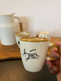MIKE Tabby Cat In Milk Box Mug