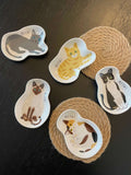 Meow Meow Hand Draw Small Plate - Calico Cat Mi