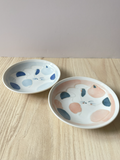 Sleeping Cat Sauce Plate - Blue