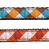 petio-gingham-check-safety-collar-with-breakaway-buckle-integrated-bell-blue-red