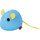 Petio Noisy Electronic Blue Mouse with Catnip-Infused "Squeak" Toy