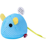 Petio Noisy Electronic Blue Mouse with Catnip-Infused "Squeak" Toy