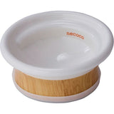 Petio Necoco Patented Wood Grained ”Dry Food" Anti-Slide Raised Cat Bowl