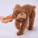 Petio "Dorayaki" Plush Tug & Squeaky Dental Rope Toy