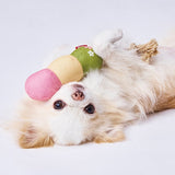 Petio ”Sanshoku Dango" Plush Tug & Squeaky Dental Rope Toy