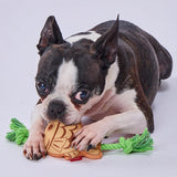 Petio "Taiyaki" Plush Tug & Squeaky Dental Rope Toy