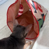 Petio” Kabuki" Crinkle Play Sack 2-in-1 Tunnel & Hideaway Toy