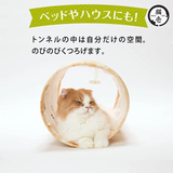 Japan Necoichi Cats Tunnel Spiral Wood Grain Pattern