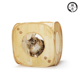 Japan Necoichi Cat Play Cube (Wood Grain)